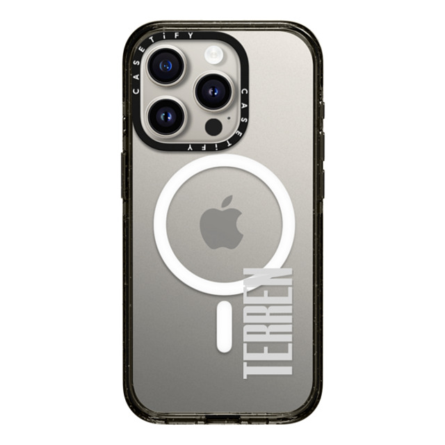 CASETiFY iPhone 15 Pro Case Black Impact Case MagSafe Compatible Custom Case - terren CASETiFY iPhone 15 Pro Case Black Impact Case MagSafe Compatible Custom Case - terren
