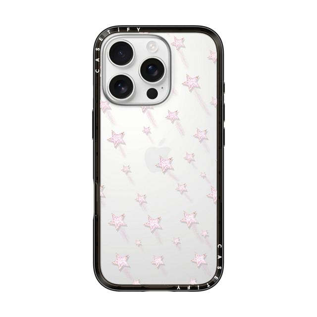 CASETiFY iPhone 16 Pro ケース ブラック インパクトライトケース Shooting Stars atelierconsolo