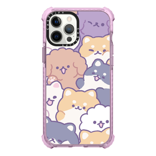 milkkoyo x CASETiFY iPhone 12 Pro Max ケース パープル ウルトラインパクトケース Dogs! by Milkkoyo