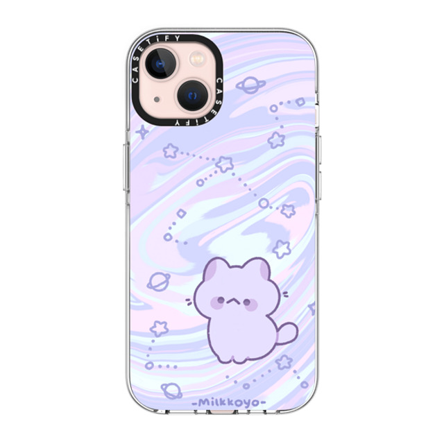 milkkoyo x CASETiFY iPhone 13 ケース クリア クリア ケース MagSafe対応 Space Kitty by Milkkoyo