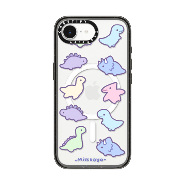 milkkoyo x CASETiFY iPhone 16e ケース Animal,Cartoon ブラック インパクトケース MagSafe対応 Dinosaurs by Milkkoyo Father's Day milkkoyo x CASETiFY iPhone 16e ケース Animal,Cartoon ブラック インパクトケース MagSafe対応 Dinosaurs by Milkkoyo Father's Day