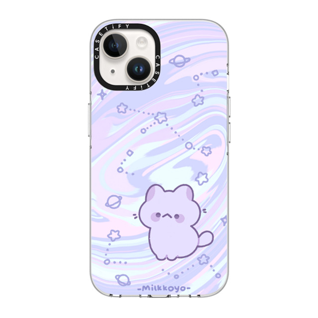 milkkoyo x CASETiFY iPhone 14 ケース クリア クリア ケース MagSafe対応 Space Kitty by Milkkoyo