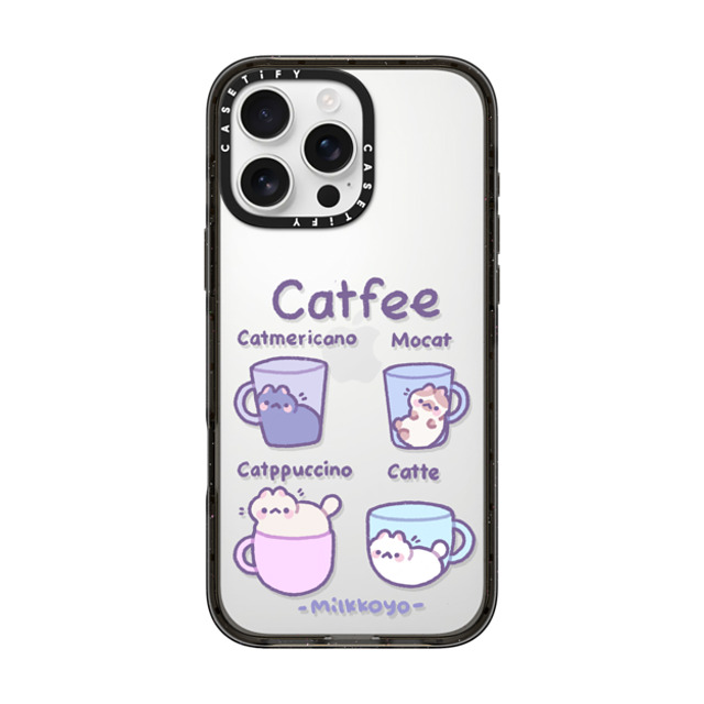 milkkoyo x CASETiFY iPhone 16 Pro Max Case Animal,Cartoon Black Impact Case Catfee by Milkkoyo Father's Day milkkoyo x CASETiFY iPhone 16 Pro Max Case Animal,Cartoon Black Impact Case Catfee by Milkkoyo Father's Day
