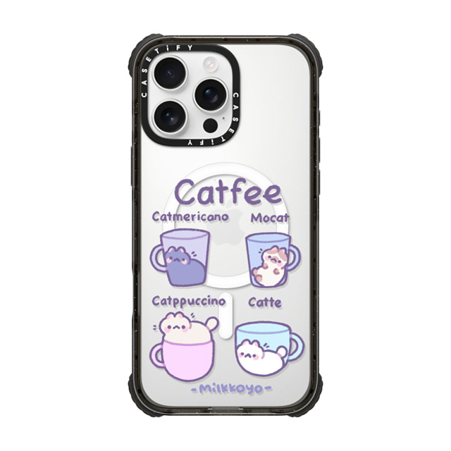 milkkoyo x CASETiFY iPhone 16 Pro Max Case Animal,Cartoon Black ウルトラ インパクトケース MagSafe 対応 Catfee by Milkkoyo Father's Day milkkoyo x CASETiFY iPhone 16 Pro Max Case Animal,Cartoon Black ウルトラ インパクトケース MagSafe 対応 Catfee by Milkkoyo Father's Day