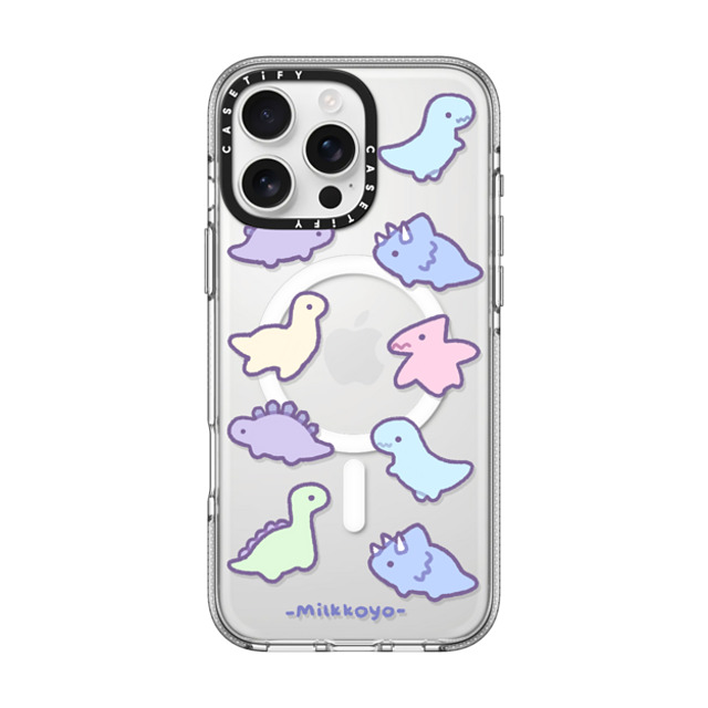 milkkoyo x CASETiFY iPhone 16 Pro Max ケース Animal,Cartoon クリア クリア ケース MagSafe対応 Dinosaurs by Milkkoyo Father's Day milkkoyo x CASETiFY iPhone 16 Pro Max ケース Animal,Cartoon クリア クリア ケース MagSafe対応 Dinosaurs by Milkkoyo Father's Day