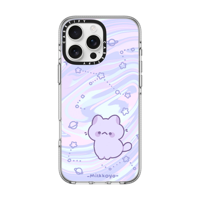 milkkoyo x CASETiFY iPhone 16 Pro Max ケース クリア クリア ケース MagSafe対応 Space Kitty by Milkkoyo