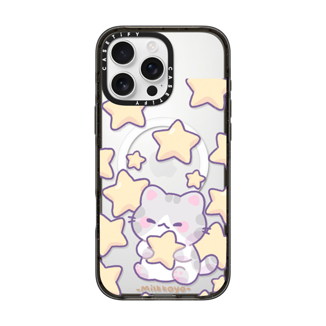 milkkoyo x CASETiFY iPhone 16 Pro Max ケース Cat,Star ブラック インパクトケース MagSafe対応 Stars Phone Case Back to School milkkoyo x CASETiFY iPhone 16 Pro Max ケース Cat,Star ブラック インパクトケース MagSafe対応 Stars Phone Case Back to School