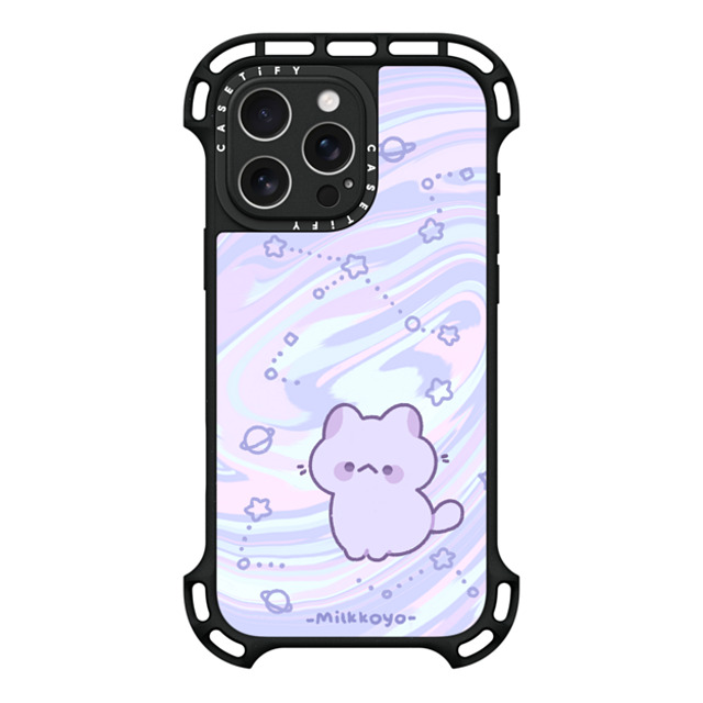 milkkoyo x CASETiFY iPhone 16 Pro Max ケース ブラック ウルトラ バウンスケース MagSafe対応 Space Kitty by Milkkoyo