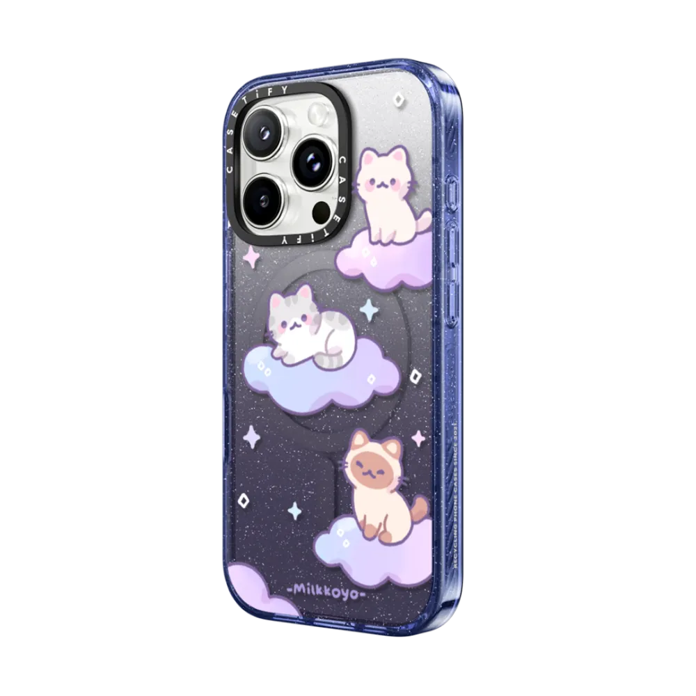Impact iPhone 16 Pro Max Case MagSafe Compatible - Cloud Kitties Phone Case