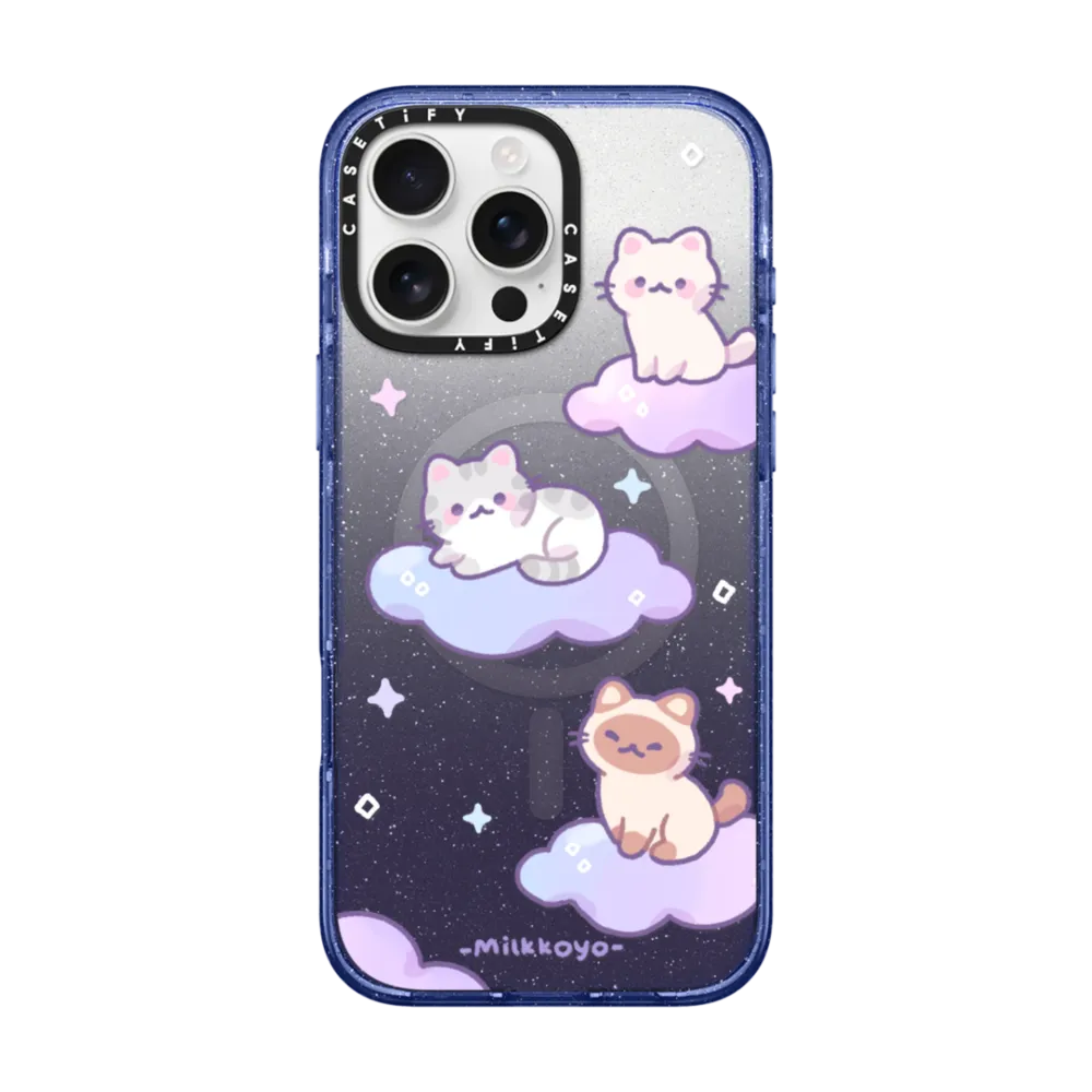 Impact iPhone 16 Pro Max Case MagSafe Compatible - Cloud Kitties Phone Case