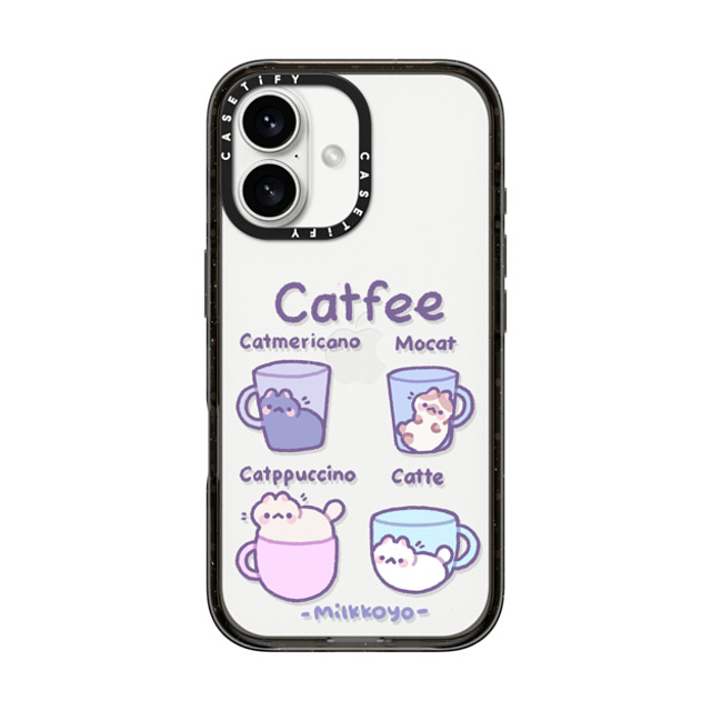 milkkoyo x CASETiFY iPhone 16 Case Animal,Cartoon Black Impact Case Catfee by Milkkoyo Father's Day milkkoyo x CASETiFY iPhone 16 Case Animal,Cartoon Black Impact Case Catfee by Milkkoyo Father's Day
