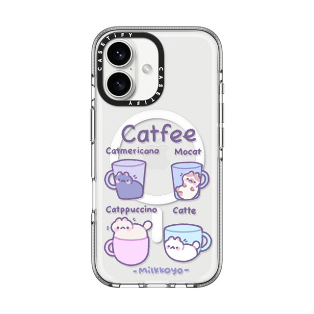 milkkoyo x CASETiFY iPhone 16 ケース Animal,Cartoon クリア クリア ケース MagSafe対応 Catfee by Milkkoyo Father's Day milkkoyo x CASETiFY iPhone 16 ケース Animal,Cartoon クリア クリア ケース MagSafe対応 Catfee by Milkkoyo Father's Day