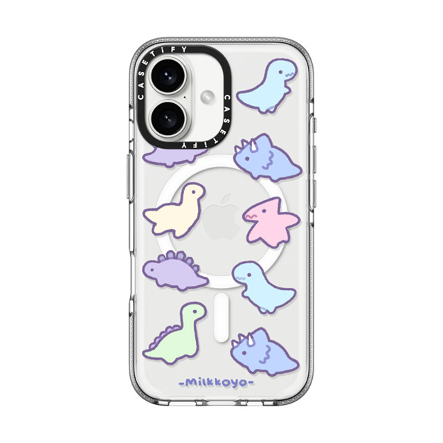 milkkoyo x CASETiFY iPhone 16 ケース Animal,Cartoon クリア クリア ケース MagSafe対応 Dinosaurs by Milkkoyo Father's Day milkkoyo x CASETiFY iPhone 16 ケース Animal,Cartoon クリア クリア ケース MagSafe対応 Dinosaurs by Milkkoyo Father's Day