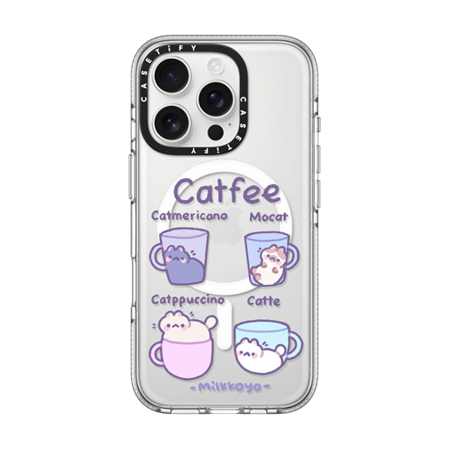 milkkoyo x CASETiFY iPhone 16 Pro ケース Animal,Cartoon クリア クリア ケース MagSafe対応 Catfee by Milkkoyo Father's Day milkkoyo x CASETiFY iPhone 16 Pro ケース Animal,Cartoon クリア クリア ケース MagSafe対応 Catfee by Milkkoyo Father's Day