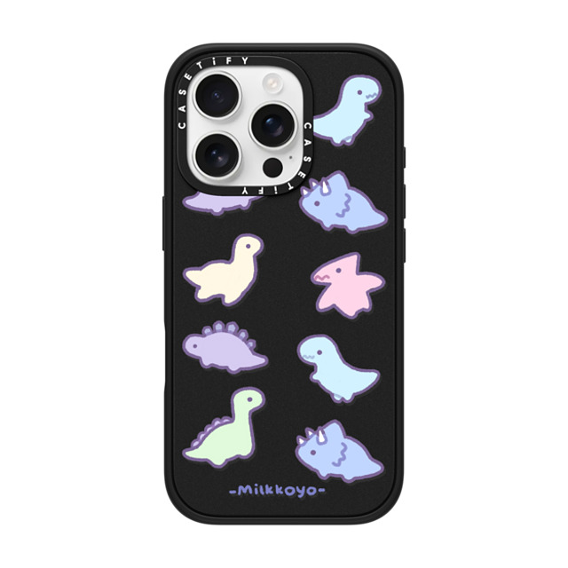 milkkoyo x CASETiFY iPhone 16 Pro ケース Animal,Cartoon マットブラック インパクトケース MagSafe対応 Dinosaurs by Milkkoyo Father's Day milkkoyo x CASETiFY iPhone 16 Pro ケース Animal,Cartoon マットブラック インパクトケース MagSafe対応 Dinosaurs by Milkkoyo Father's Day