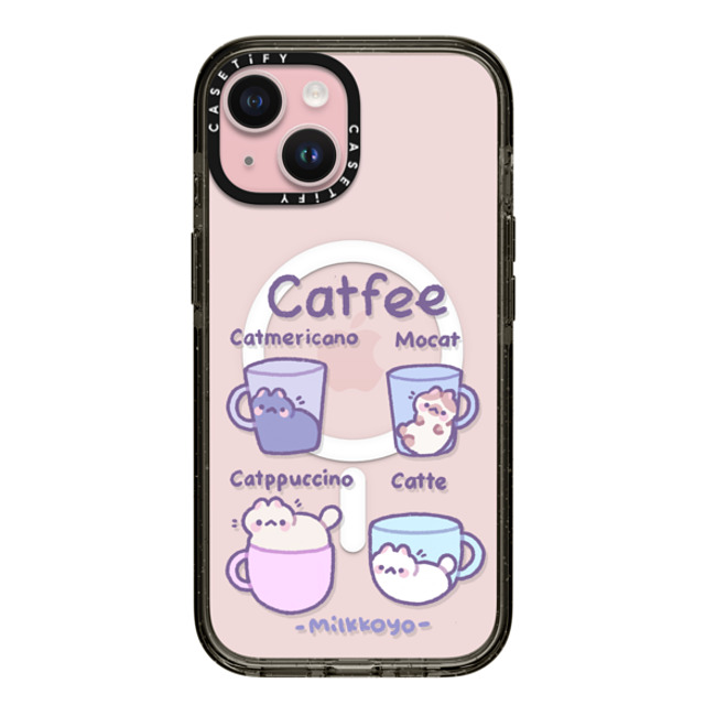 milkkoyo x CASETiFY iPhone 15 Case Animal,Cartoon Black Impact Case MagSafe Compatible Catfee by Milkkoyo Father's Day milkkoyo x CASETiFY iPhone 15 Case Animal,Cartoon Black Impact Case MagSafe Compatible Catfee by Milkkoyo Father's Day