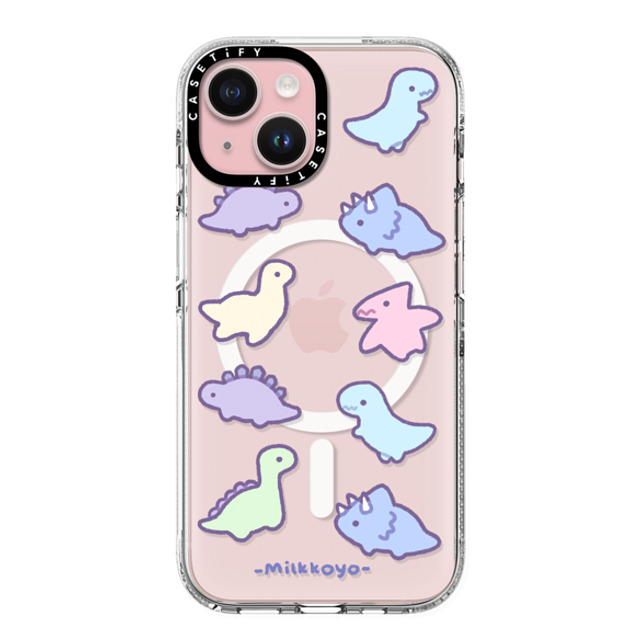 milkkoyo x CASETiFY iPhone 15 Case Animal,Cartoon クリア クリア ケース MagSafe対応 Dinosaurs by Milkkoyo Mother's Day milkkoyo x CASETiFY iPhone 15 Case Animal,Cartoon クリア クリア ケース MagSafe対応 Dinosaurs by Milkkoyo Mother's Day