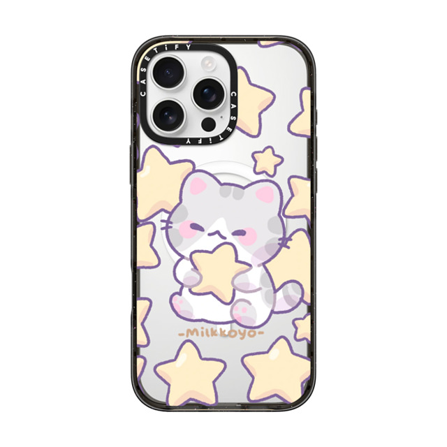 milkkoyo x CASETiFY iPhone 16 Pro Max ケース Cat,Star ブラック インパクトケース MagSafe対応 Stars Phone Case Back to School milkkoyo x CASETiFY iPhone 16 Pro Max ケース Cat,Star ブラック インパクトケース MagSafe対応 Stars Phone Case Back to School