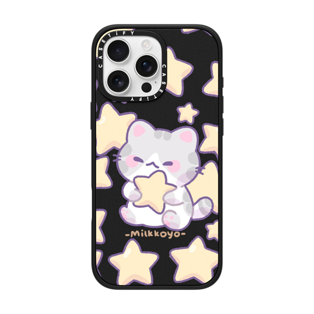 milkkoyo x CASETiFY iPhone 16 Pro Max ケース Cat,Star マットブラック インパクトケース MagSafe対応 Stars Phone Case Back to School milkkoyo x CASETiFY iPhone 16 Pro Max ケース Cat,Star マットブラック インパクトケース MagSafe対応 Stars Phone Case Back to School