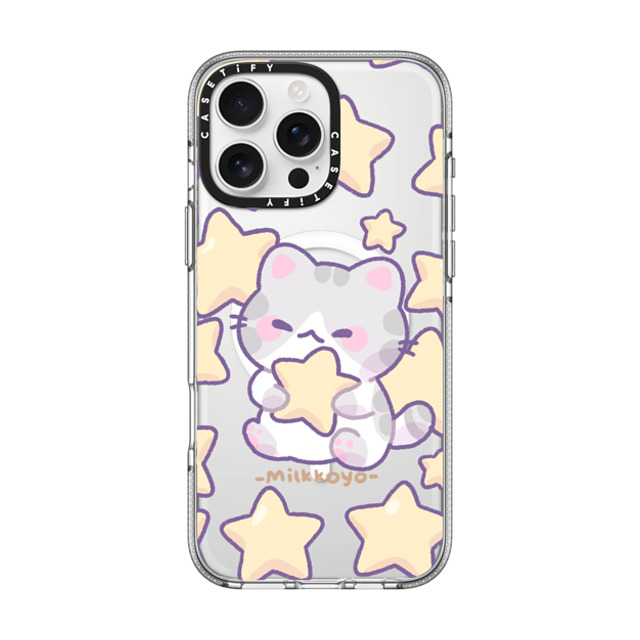 milkkoyo x CASETiFY iPhone 16 Pro Max ケース Cat,Star クリア クリア ケース MagSafe対応 Stars Phone Case Back to School milkkoyo x CASETiFY iPhone 16 Pro Max ケース Cat,Star クリア クリア ケース MagSafe対応 Stars Phone Case Back to School