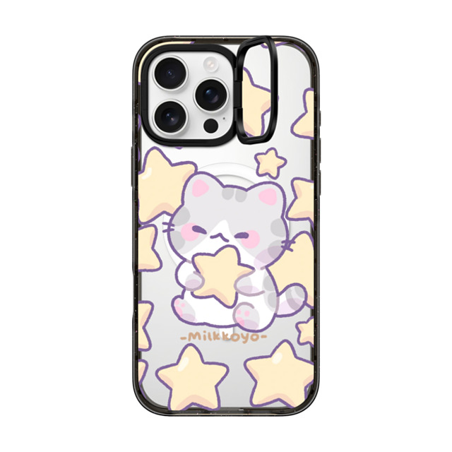 milkkoyo x CASETiFY iPhone 16 Pro Max ケース Cat,Star ブラック インパクトリングスタンドケース MagSafe対応 Stars Phone Case Back to School milkkoyo x CASETiFY iPhone 16 Pro Max ケース Cat,Star ブラック インパクトリングスタンドケース MagSafe対応 Stars Phone Case Back to School