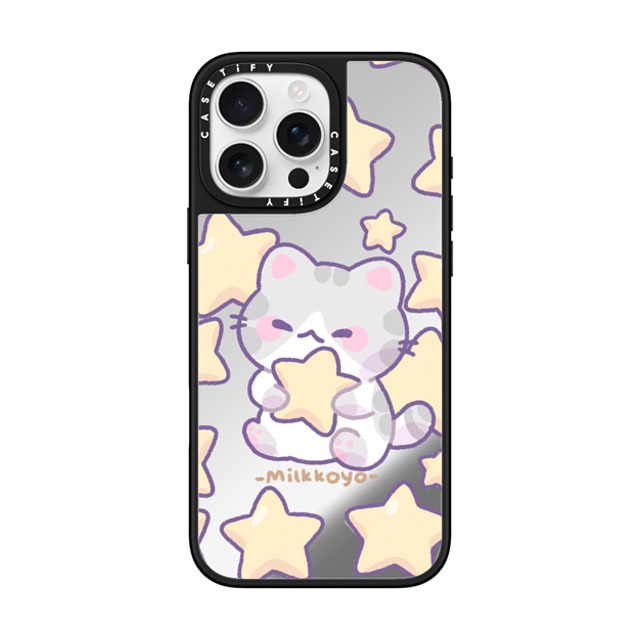 milkkoyo x CASETiFY iPhone 16 Pro Max ケース Cat,Star Silver on Black ミラーケース MagSafe対応 Stars Phone Case Back to School milkkoyo x CASETiFY iPhone 16 Pro Max ケース Cat,Star Silver on Black ミラーケース MagSafe対応 Stars Phone Case Back to School