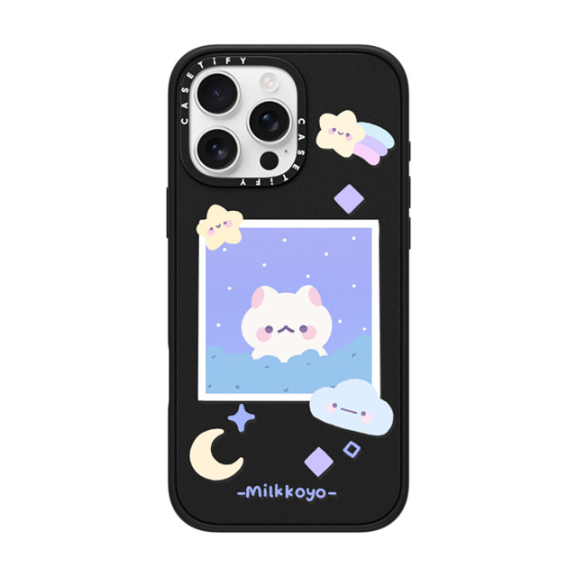 milkkoyo x CASETiFY iPhone 16 Pro Max ケース Cat,Animal マットブラック インパクトケース MagSafe対応 Stars by Milkkoyo Father's Day milkkoyo x CASETiFY iPhone 16 Pro Max ケース Cat,Animal マットブラック インパクトケース MagSafe対応 Stars by Milkkoyo Father's Day
