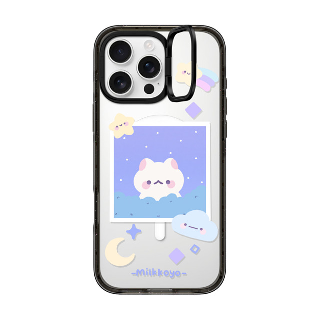 milkkoyo x CASETiFY iPhone 16 Pro Max ケース Cat,Animal ブラック インパクトリングスタンドケース MagSafe対応 Stars by Milkkoyo Father's Day milkkoyo x CASETiFY iPhone 16 Pro Max ケース Cat,Animal ブラック インパクトリングスタンドケース MagSafe対応 Stars by Milkkoyo Father's Day