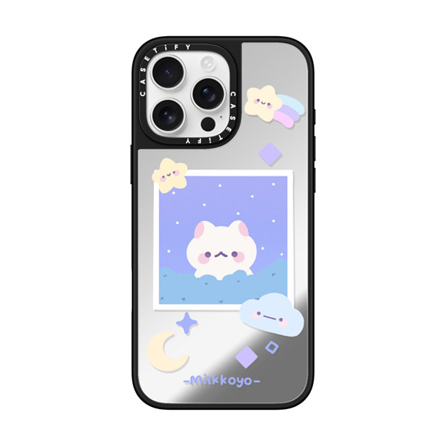 milkkoyo x CASETiFY iPhone 16 Pro Max ケース Cat,Animal Silver on Black ミラーケース MagSafe対応 Stars by Milkkoyo Father's Day milkkoyo x CASETiFY iPhone 16 Pro Max ケース Cat,Animal Silver on Black ミラーケース MagSafe対応 Stars by Milkkoyo Father's Day