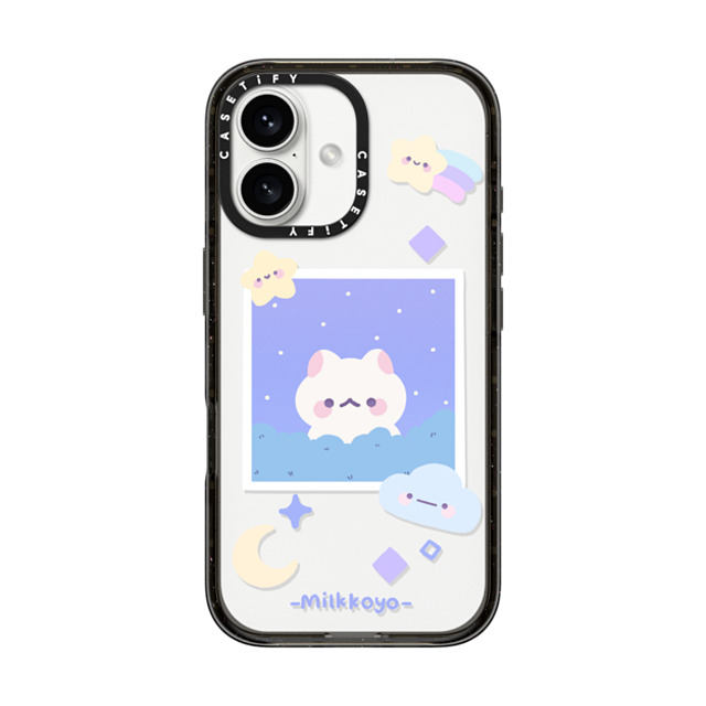 milkkoyo x CASETiFY iPhone 16 ケース Cat,Animal ブラック インパクトケース Stars by Milkkoyo Father's Day milkkoyo x CASETiFY iPhone 16 ケース Cat,Animal ブラック インパクトケース Stars by Milkkoyo Father's Day