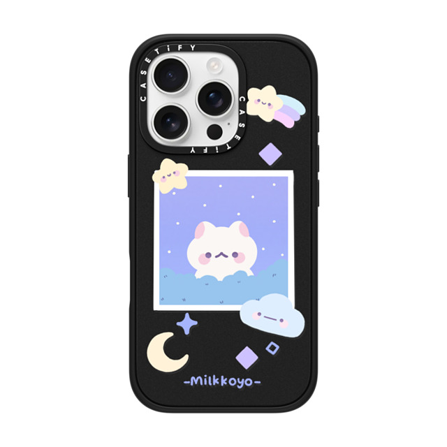 milkkoyo x CASETiFY iPhone 16 Pro ケース Cat,Animal マットブラック インパクトケース MagSafe対応 Stars by Milkkoyo Father's Day milkkoyo x CASETiFY iPhone 16 Pro ケース Cat,Animal マットブラック インパクトケース MagSafe対応 Stars by Milkkoyo Father's Day