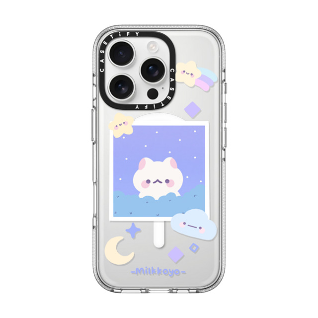 milkkoyo x CASETiFY iPhone 16 Pro ケース Cat,Animal クリア クリア ケース MagSafe対応 Stars by Milkkoyo Father's Day milkkoyo x CASETiFY iPhone 16 Pro ケース Cat,Animal クリア クリア ケース MagSafe対応 Stars by Milkkoyo Father's Day