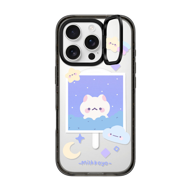 milkkoyo x CASETiFY iPhone 16 Pro ケース Cat,Animal ブラック インパクトリングスタンドケース MagSafe対応 Stars by Milkkoyo Father's Day milkkoyo x CASETiFY iPhone 16 Pro ケース Cat,Animal ブラック インパクトリングスタンドケース MagSafe対応 Stars by Milkkoyo Father's Day