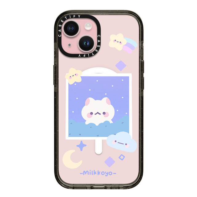 milkkoyo x CASETiFY iPhone 15 ケース Cat,Animal ブラック インパクトケース MagSafe対応 Stars by Milkkoyo Father's Day milkkoyo x CASETiFY iPhone 15 ケース Cat,Animal ブラック インパクトケース MagSafe対応 Stars by Milkkoyo Father's Day
