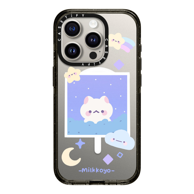 milkkoyo x CASETiFY iPhone 15 Pro ケース Cat,Animal ブラック インパクトケース MagSafe対応 Stars by Milkkoyo Father's Day milkkoyo x CASETiFY iPhone 15 Pro ケース Cat,Animal ブラック インパクトケース MagSafe対応 Stars by Milkkoyo Father's Day