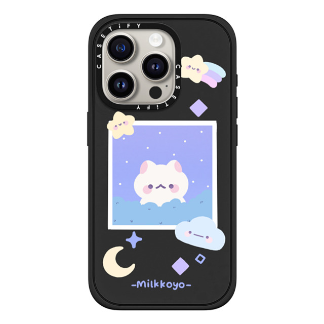 milkkoyo x CASETiFY iPhone 15 Pro ケース Cat,Animal マットブラック インパクトケース MagSafe対応 Stars by Milkkoyo Father's Day milkkoyo x CASETiFY iPhone 15 Pro ケース Cat,Animal マットブラック インパクトケース MagSafe対応 Stars by Milkkoyo Father's Day