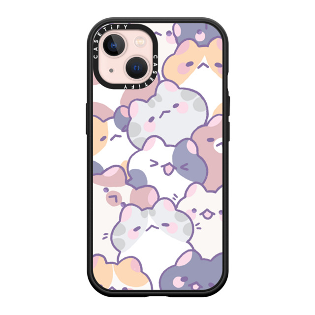 milkkoyo x CASETiFY iPhone 13 ケース マットブラック インパクトケース MagSafe対応 Cats! by Milkkoyo