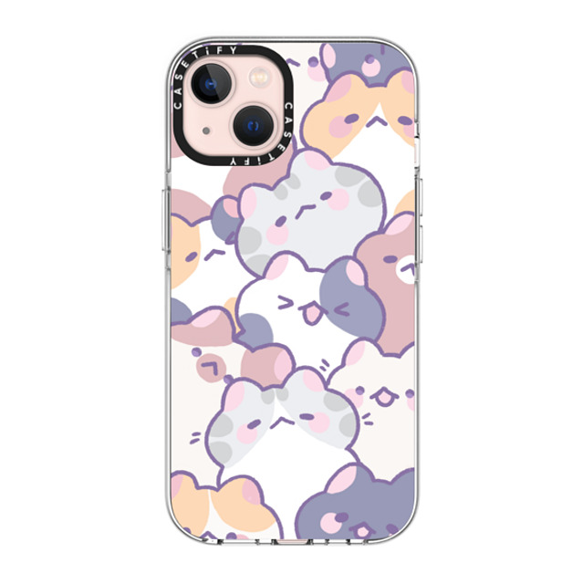 milkkoyo x CASETiFY iPhone 13 ケース クリア クリア ケース MagSafe対応 Cats! by Milkkoyo