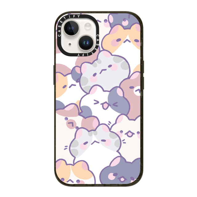 milkkoyo x CASETiFY iPhone 14 ケース ブラック インパクトケース Cats! by Milkkoyo