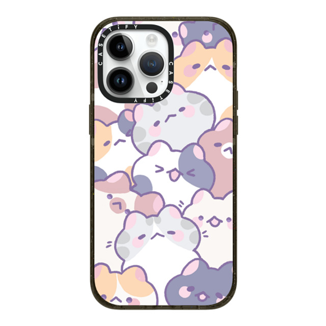 milkkoyo x CASETiFY iPhone 14 Pro Max ケース ブラック インパクトケース MagSafe対応 Cats! by Milkkoyo