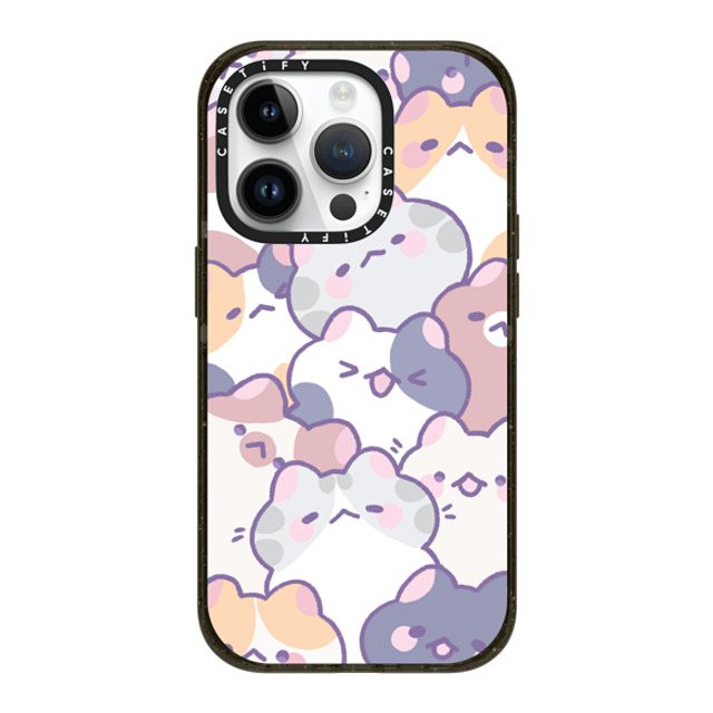 milkkoyo x CASETiFY iPhone 14 Pro ケース ブラック インパクトケース MagSafe対応 Cats! by Milkkoyo