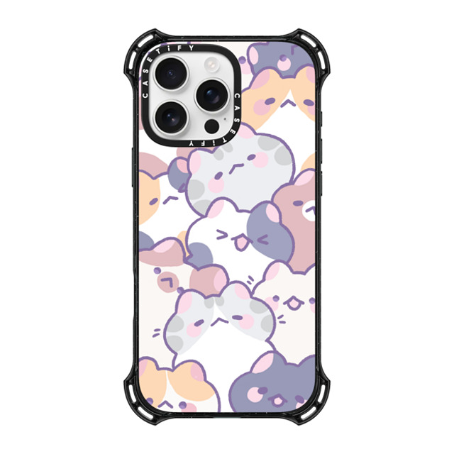 milkkoyo x CASETiFY iPhone 16 Pro Max ケース ブラック バウンスケース Cats! by Milkkoyo