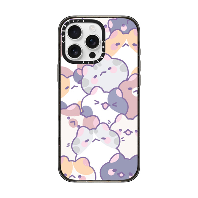 milkkoyo x CASETiFY iPhone 16 Pro Max ケース ブラック インパクトケース MagSafe対応 Cats! by Milkkoyo