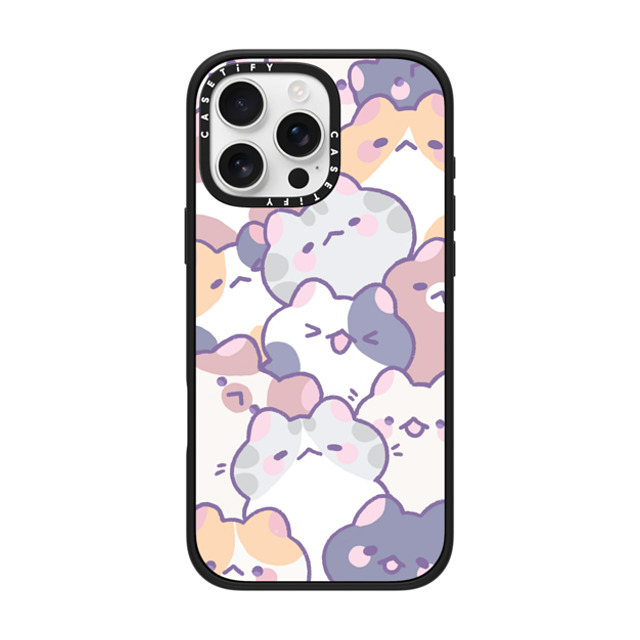 milkkoyo x CASETiFY iPhone 16 Pro Max ケース マットブラック インパクトケース MagSafe対応 Cats! by Milkkoyo