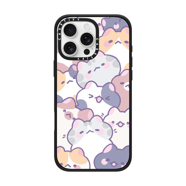 milkkoyo x CASETiFY iPhone 16 Pro Max ケース マットブラック インパクトケース Cats! by Milkkoyo