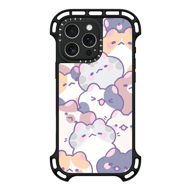 milkkoyo x CASETiFY iPhone 16 Pro Max ケース ブラック ウルトラ バウンスケース MagSafe対応 Cats! by Milkkoyo