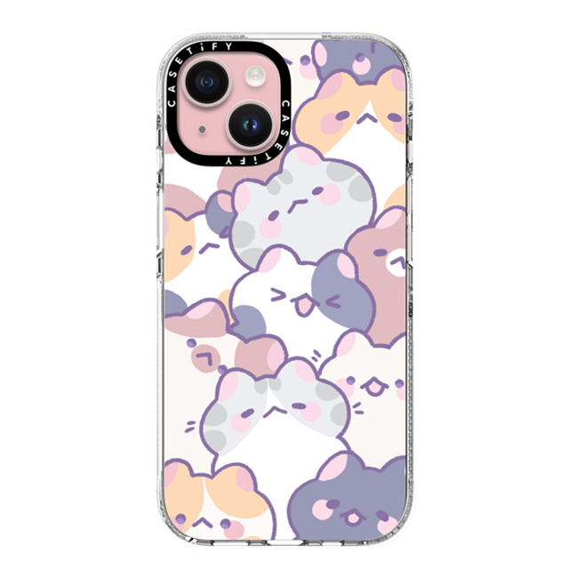 milkkoyo x CASETiFY iPhone 15 ケース クリア クリア ケース MagSafe対応 Cats! by Milkkoyo