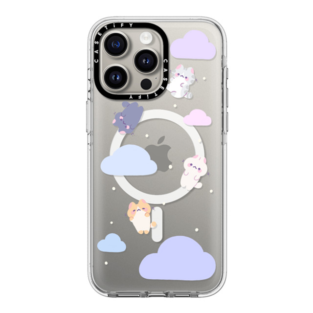 milkkoyo x CASETiFY iPhone 15 Pro Max ケース クリア クリア ケース MagSafe対応 Falling cats by Milkkoyo