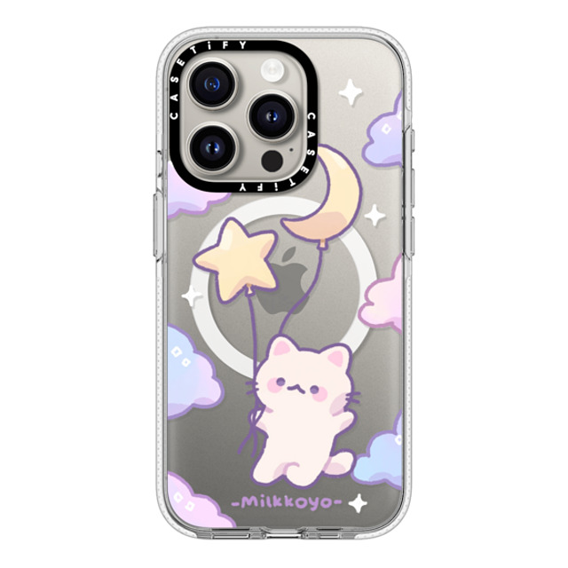 milkkoyo x CASETiFY iPhone 15 Pro ケース Cat,Star クリア クリア ケース MagSafe対応 Sky Float Phone Case Back to School milkkoyo x CASETiFY iPhone 15 Pro ケース Cat,Star クリア クリア ケース MagSafe対応 Sky Float Phone Case Back to School
