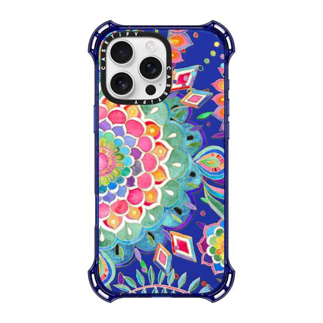 CASETiFY iPhone 16 Pro Max Case コバルトブルー バウンスケース Floral,Boho Color Celebration Mandala - clear CASETiFY iPhone 16 Pro Max Case コバルトブルー バウンスケース Floral,Boho Color Celebration Mandala - clear